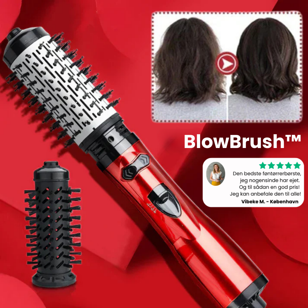 BlowBrush™ | Hemmeligheden Bag Perfekt Hår Derhjemme På Bare 5 Minutter